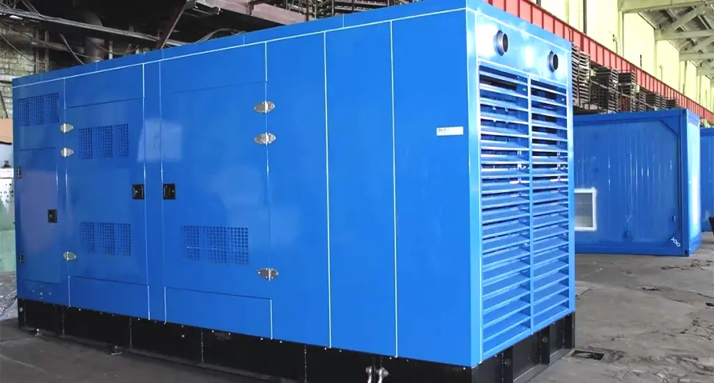 Дизель-генератор ЭТРО в кожухе двигатель Yuchai Дизельный генератор ЭТРО 600 кВт 0,4 кВ в кожухе с двигателем Yuchai